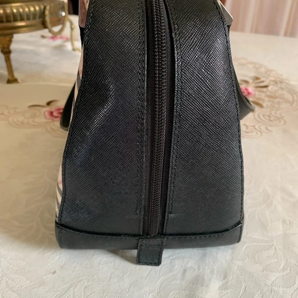Burberry Nova Check Beige Canvas Handbag
